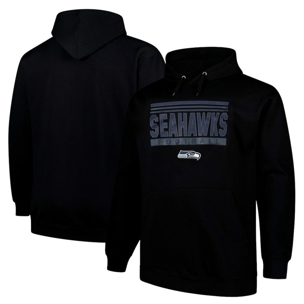 Seattle Seahawks Big & Tall Pop Pullover Hoodie Black