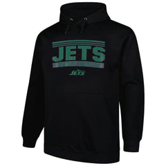 New York Jets Big & Tall Pop Pullover Hoodie Black