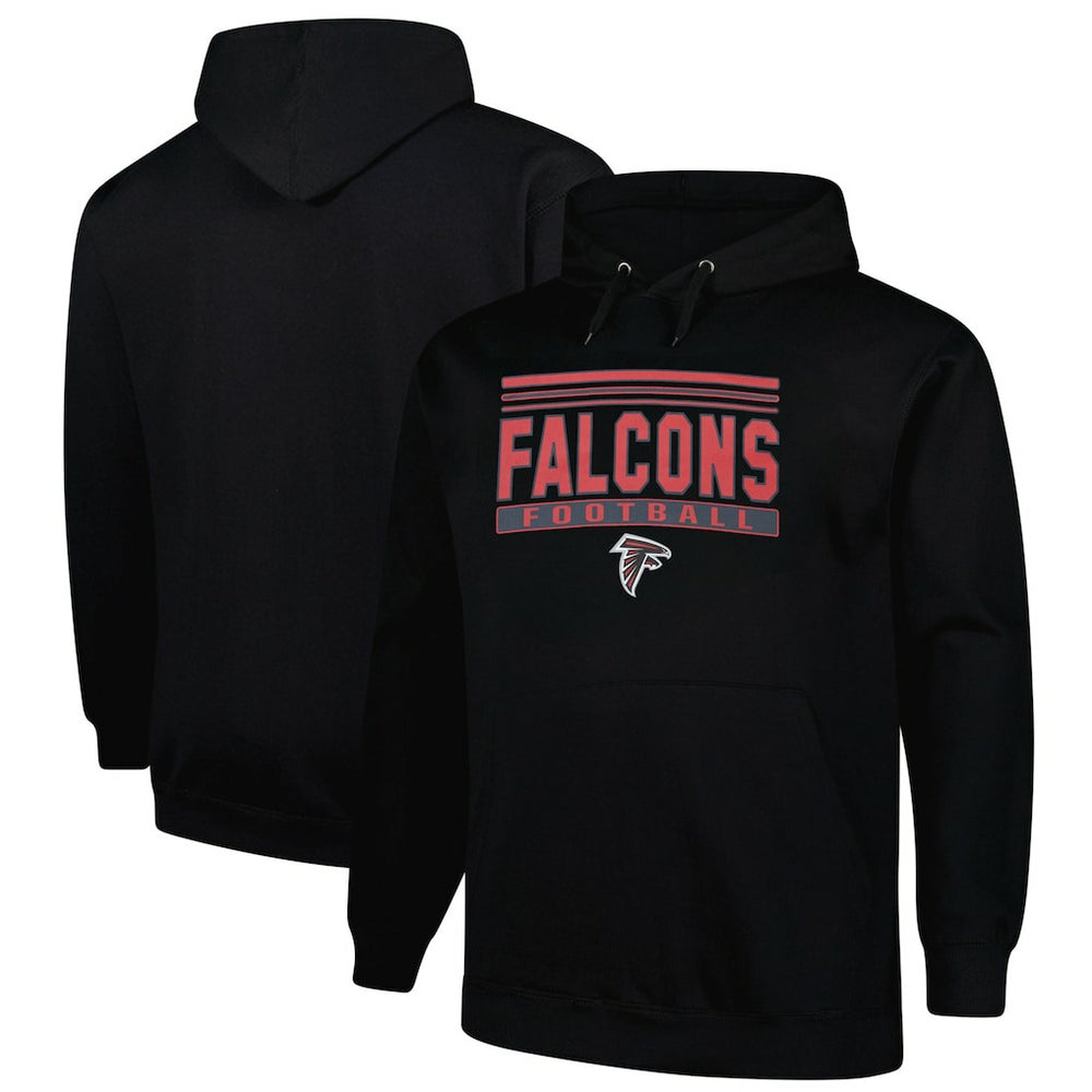 Atlanta Falcons Big & Tall Pop Pullover Hoodie Black