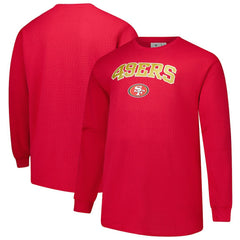 San Francisco 49ers Big & Tall Thermal Long Sleeve T-Shirt Scarlet