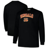 Cincinnati Bengals Big & Tall Thermal Long Sleeve T-Shirt Black