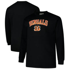 Cincinnati Bengals Big & Tall Thermal Long Sleeve T-Shirt Black