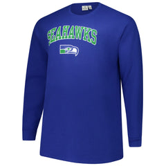Seattle Seahawks Big & Tall Throwback Thermal Long Sleeve T-Shirt Royal