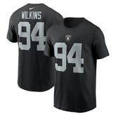 Christian Wilkins Las Vegas Raiders Player Name & Number T-Shirt Black