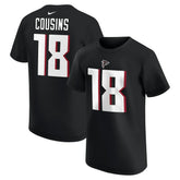 Kirk Cousins Atlanta Falcons Youth Player Name & Number T-Shirt Black