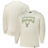 Milwaukee Bucks '47 Big & Tall Spotlight Headline Pullover Sweatshirt Cream