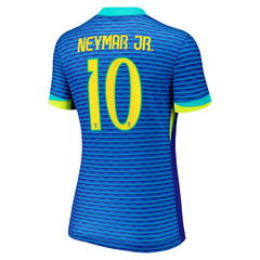 Neymar Jr. Brazil National Team Women's 2024 Away Stadium Replica Player Jersey – Blue