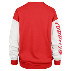 Chicago Bulls '47 Women's Rise Andie Oversized Pullover Sweatshirt Red
