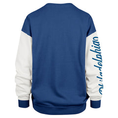Philadelphia 76ers '47 Women's Rise Andie Oversized Pullover Sweatshirt Royal