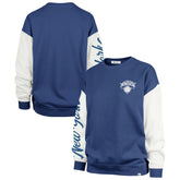 New York Knicks '47 Women's Rise Andie Oversized Pullover Sweatshirt Blue
