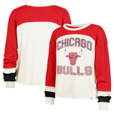Chicago Bulls '47 Women's Curve Raglan Long Sleeve T-Shirt Cream