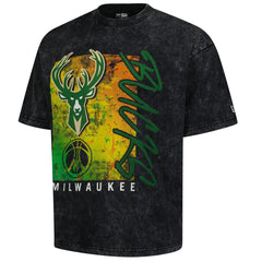 Milwaukee Bucks Sport Classics Enzyme Washed T-Shirt Black