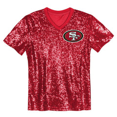 NFL Christian McCaffrey San Francisco 49ers Women's Player Name & Number V-Neck Fashion Jersey - Scarlet outlet