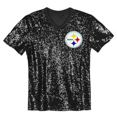 NFL T.J. Watt Pittsburgh Steelers Women's Player Name & Number V-Neck Fashion Jersey - Black cheap