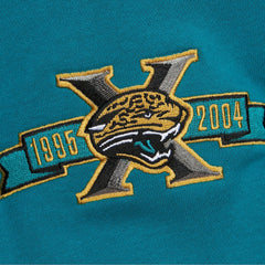 Jacksonville Jaguars All Over 4.0 Vintage Logo Pullover Sweatshirt Heather Gray