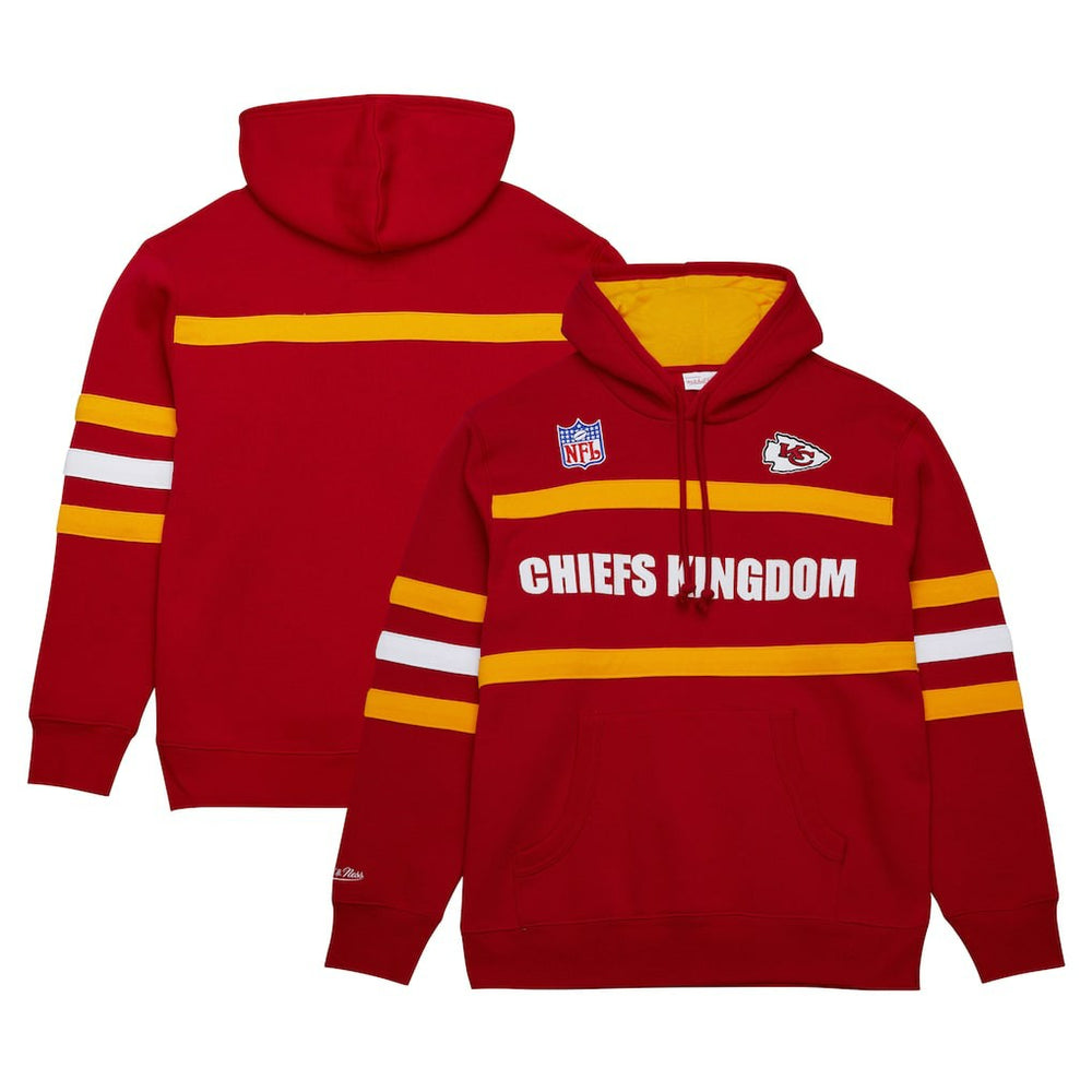 Kansas City Chiefs Vintage Logo Head Coach Fleece Pullover Hoodie Red