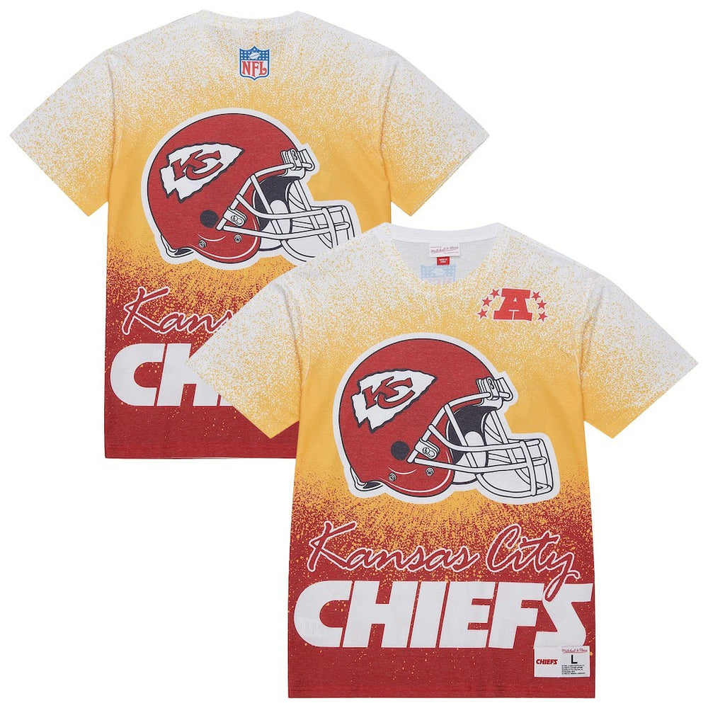 Kansas City Chiefs Team Burst Vintage Logo T-Shirt White