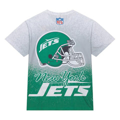 New York Jets Team Burst Vintage Logo T-Shirt White