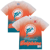 Miami Dolphins Team Burst Vintage Logo T-Shirt White