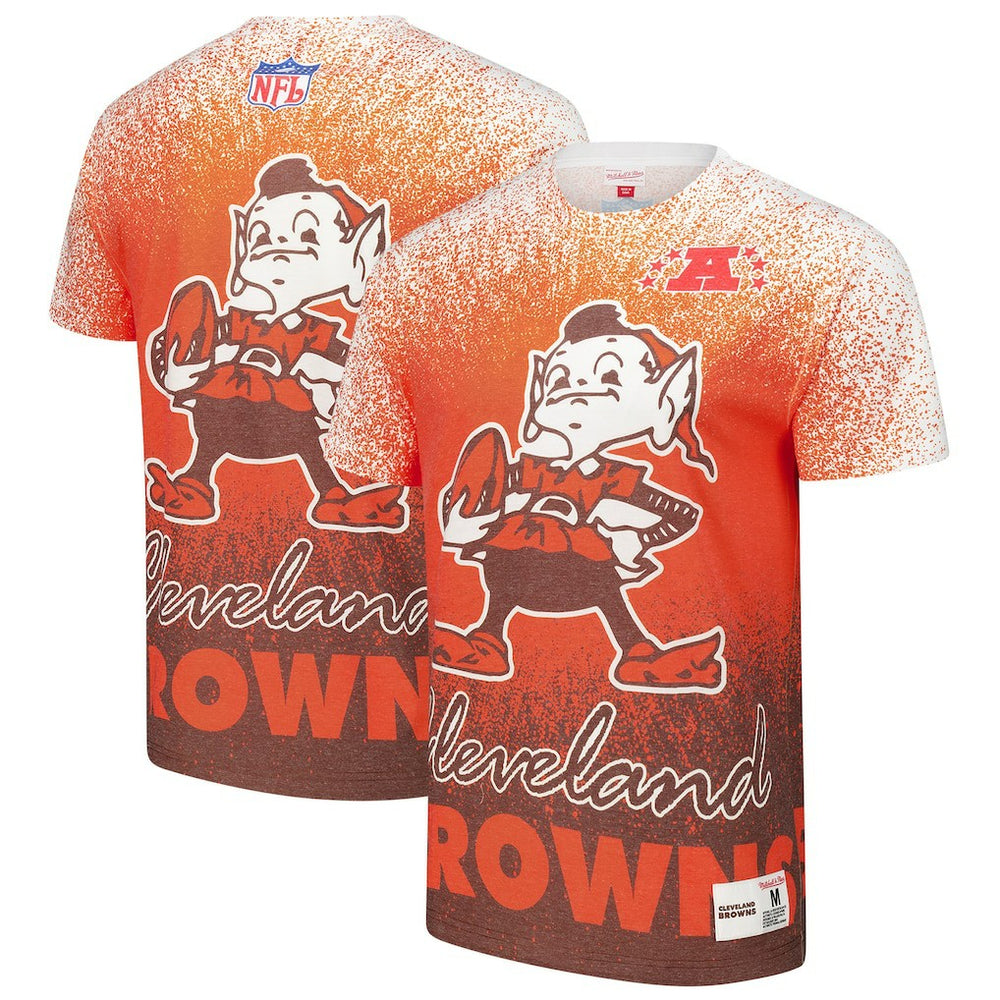 Cleveland Browns Team Burst Vintage Logo T-Shirt White