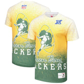 Green Bay Packers Team Burst Vintage Logo T-Shirt White