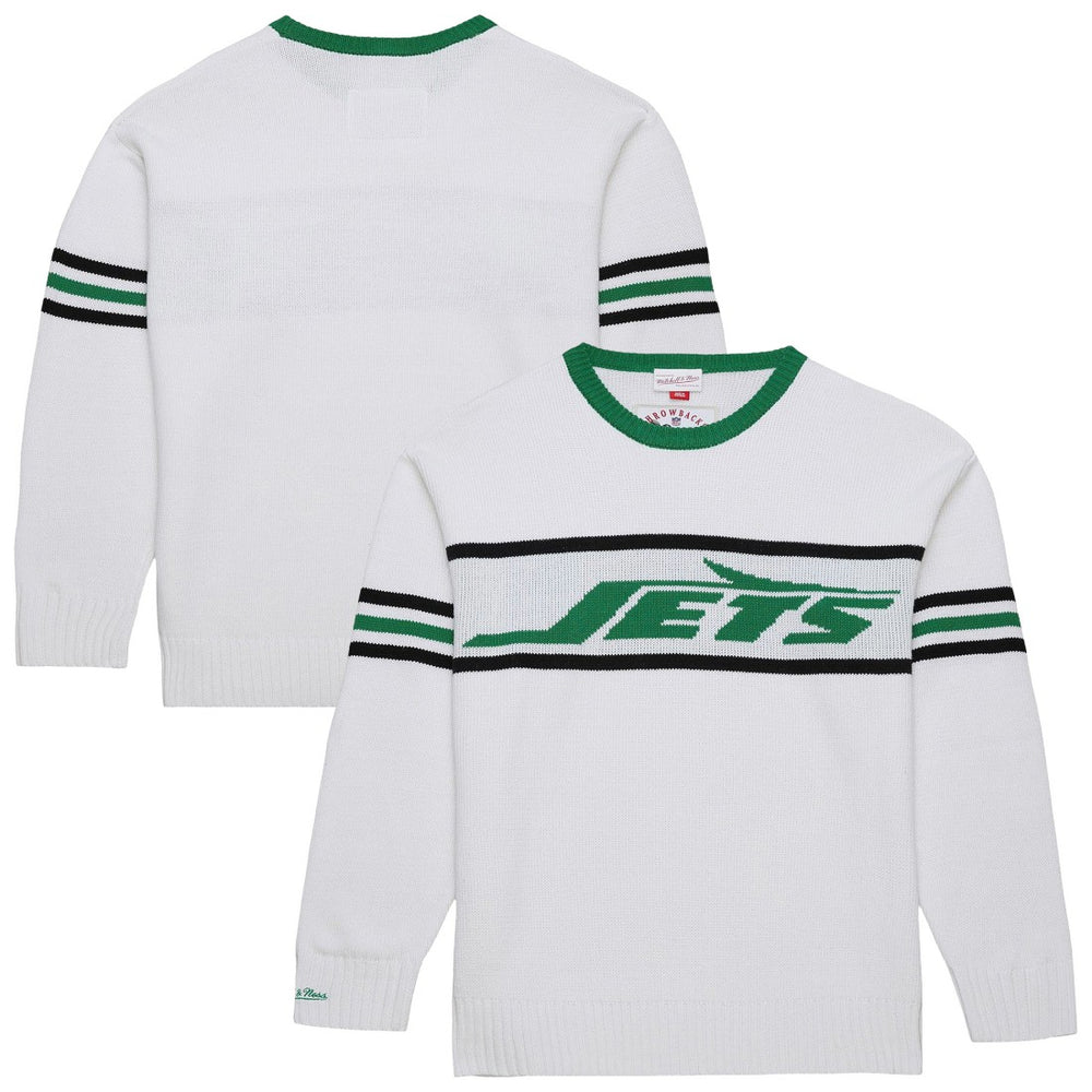 New York Jets Throwback 1984 Pullover Sweater White