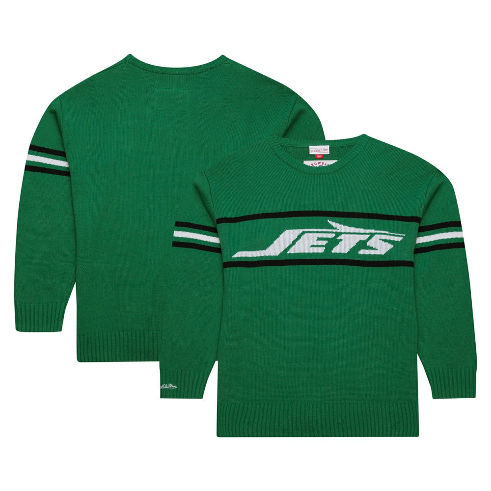 New York Jets Throwback 1984 Pullover Sweater Green
