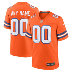 NFL Denver Broncos Youth 2nd Alternate Custom Replica Jersey - Orange