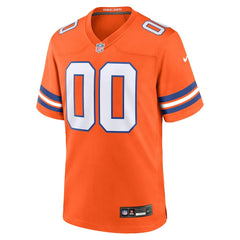 NFL Denver Broncos Youth 2nd Alternate Custom Replica Jersey - Orange