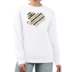 NHL Vegas Golden Knights G-III 4Her by Carl Banks Women's Heart Graphic Pullover Sweatshirt - White