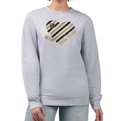 NHL Vegas Golden Knights G-III 4Her by Carl Banks Women's Heart Graphic Pullover Sweatshirt - Heather Gray