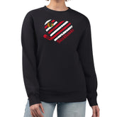 NHL Chicago Blackhawks G-III 4Her by Carl Banks Women's Heart Graphic Pullover Sweatshirt - Black