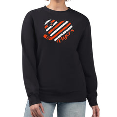 NHL Philadelphia Flyers G-III 4Her by Carl Banks Women's Heart Graphic Pullover Sweatshirt - Black