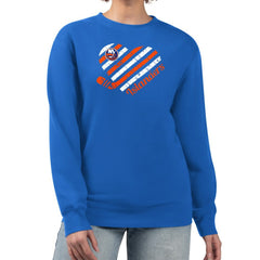 NHL New York Islanders G-III 4Her by Carl Banks Women's Heart Graphic Pullover Sweatshirt - Royal
