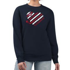 NHL Montreal Canadiens G-III 4Her by Carl Banks Women's Heart Graphic Pullover Sweatshirt - Navy