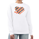 NHL Anaheim Ducks G-III 4Her by Carl Banks Women's Heart Graphic Pullover Sweatshirt - White