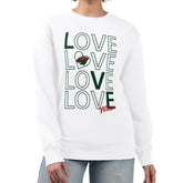 NHL Minnesota Wild G-III 4Her by Carl Banks Women's Lots Of Love Team Logo Graphic Pullover Sweatshirt - White