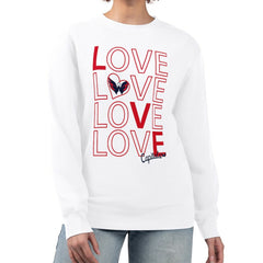 NHL Washington Capitals G-III 4Her by Carl Banks Women's Lots Of Love Team Logo Graphic Pullover Sweatshirt - White