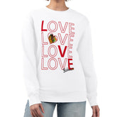 NHL Chicago Blackhawks G-III 4Her by Carl Banks Women's Lots Of Love Team Logo Graphic Pullover Sweatshirt - White