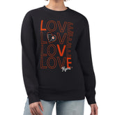 NHL Philadelphia Flyers G-III 4Her by Carl Banks Women's Lots Of Love Team Logo Graphic Pullover Sweatshirt - Black