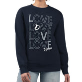 NHL Tampa Bay Lightning G-III 4Her by Carl Banks Women's Lots Of Love Team Logo Graphic Pullover Sweatshirt - Navy