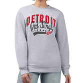NHL Detroit Red Wings G-III 4Her by Carl Banks Women's Filigree Team Graphic Fleece Pullover Sweatshirt - Heather Gray