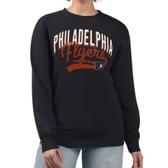 NHL Philadelphia Flyers G-III 4Her by Carl Banks Women's Filigree Team Graphic Fleece Pullover Sweatshirt - Black