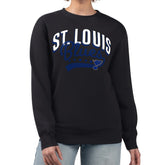 NHL St. Louis Blues G-III 4Her by Carl Banks Women's Filigree Team Graphic Fleece Pullover Sweatshirt - Black