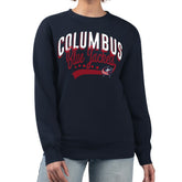 NHL Columbus Blue Jackets G-III 4Her by Carl Banks Women's Filigree Team Graphic Fleece Pullover Sweatshirt - Navy