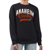 NHL Anaheim Ducks G-III 4Her by Carl Banks Women's Filigree Team Graphic Fleece Pullover Sweatshirt - Black