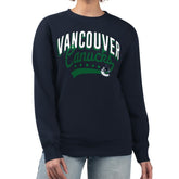 NHL Vancouver Canucks G-III 4Her by Carl Banks Women's Filigree Team Graphic Fleece Pullover Sweatshirt - Navy