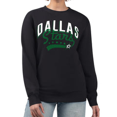 NHL Dallas Stars G-III 4Her by Carl Banks Women's Filigree Team Graphic Fleece Pullover Sweatshirt - Black