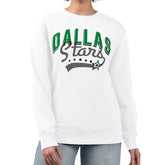 NHL Dallas Stars G-III 4Her by Carl Banks Women's Filigree Team Graphic Fleece Pullover Sweatshirt - White