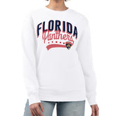 NHL Florida Panthers G-III 4Her by Carl Banks Women's Filigree Team Graphic Fleece Pullover Sweatshirt - White